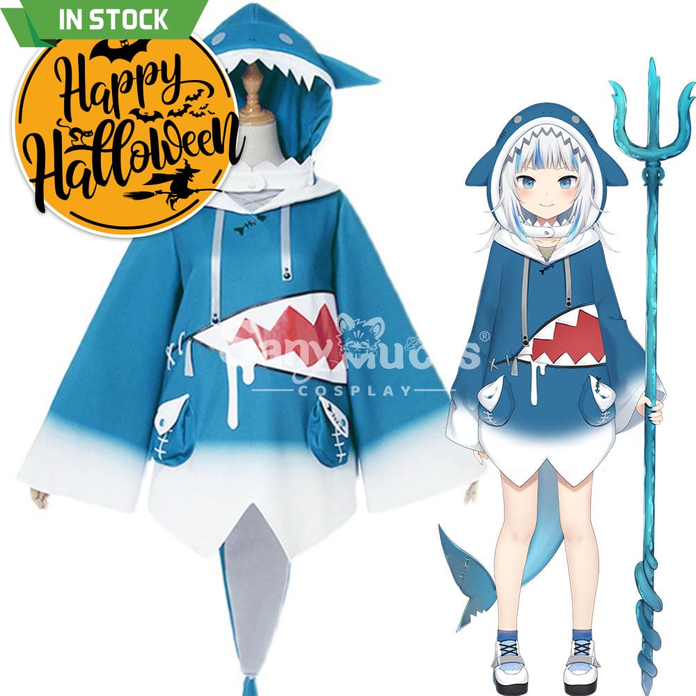 【In Stock】Nijisanji Cosplay Vtuber Gawr Gura Costume Costumes