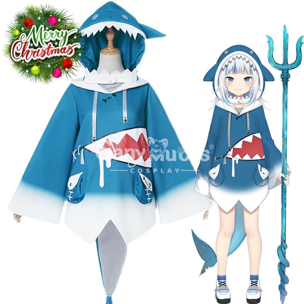 【In Stock】Nijisanji Cosplay Vtuber Gawr Gura Costume Costumes