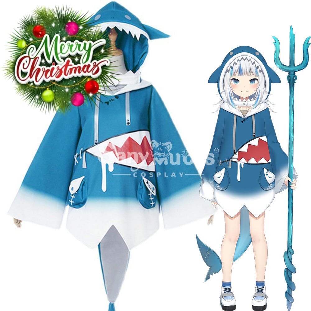 【In Stock】Nijisanji Cosplay Vtuber Gawr Gura Costume Costumes