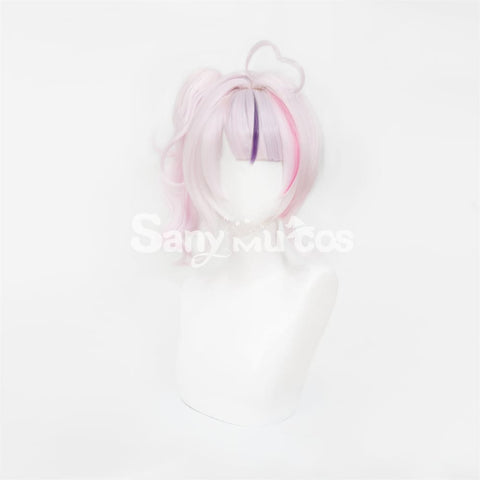 Nijisanji Vtuber Cosplay Maria Marionette Medium Light Pink Ponytail Cosplay Wig