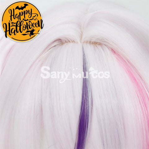 Nijisanji Vtuber Cosplay Maria Marionette Medium Light Pink Ponytail Cosplay Wig
