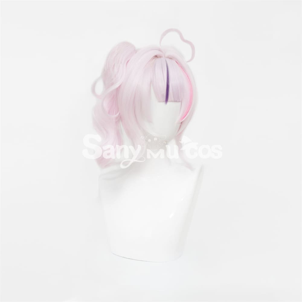Nijisanji Vtuber Cosplay Maria Marionette Medium Light Pink Ponytail Cosplay Wig