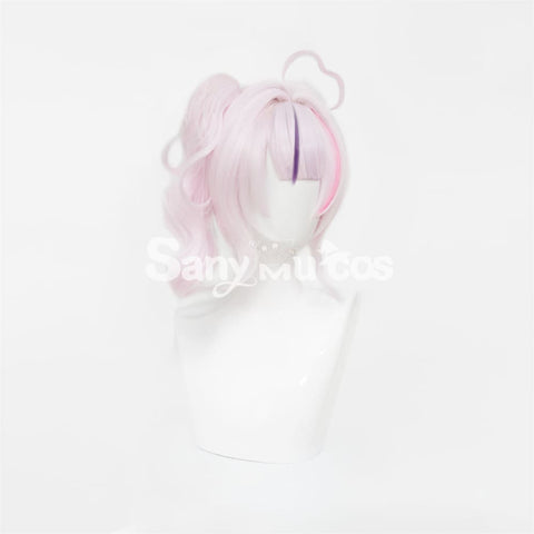 Nijisanji Vtuber Cosplay Maria Marionette Medium Light Pink Ponytail Cosplay Wig