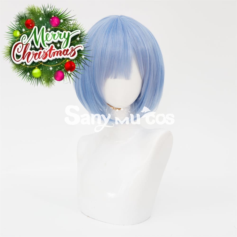 Re:Zero Starting Life in Another World Ram Rem Red Blue Short Cosplay Wig