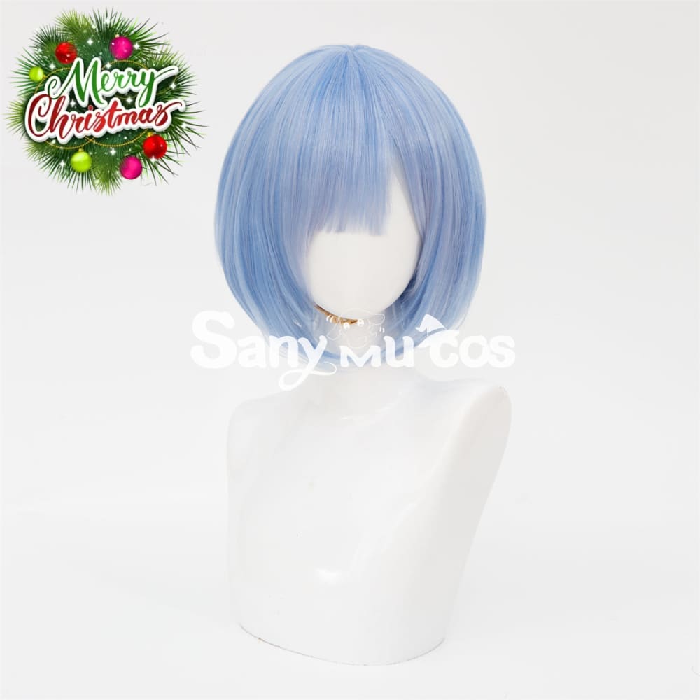 Re:Zero Starting Life in Another World Ram Rem Red Blue Short Cosplay Wig