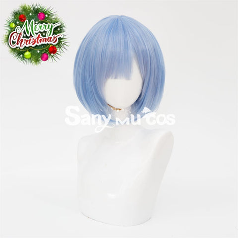 Re:Zero Starting Life in Another World Ram Rem Red Blue Short Cosplay Wig