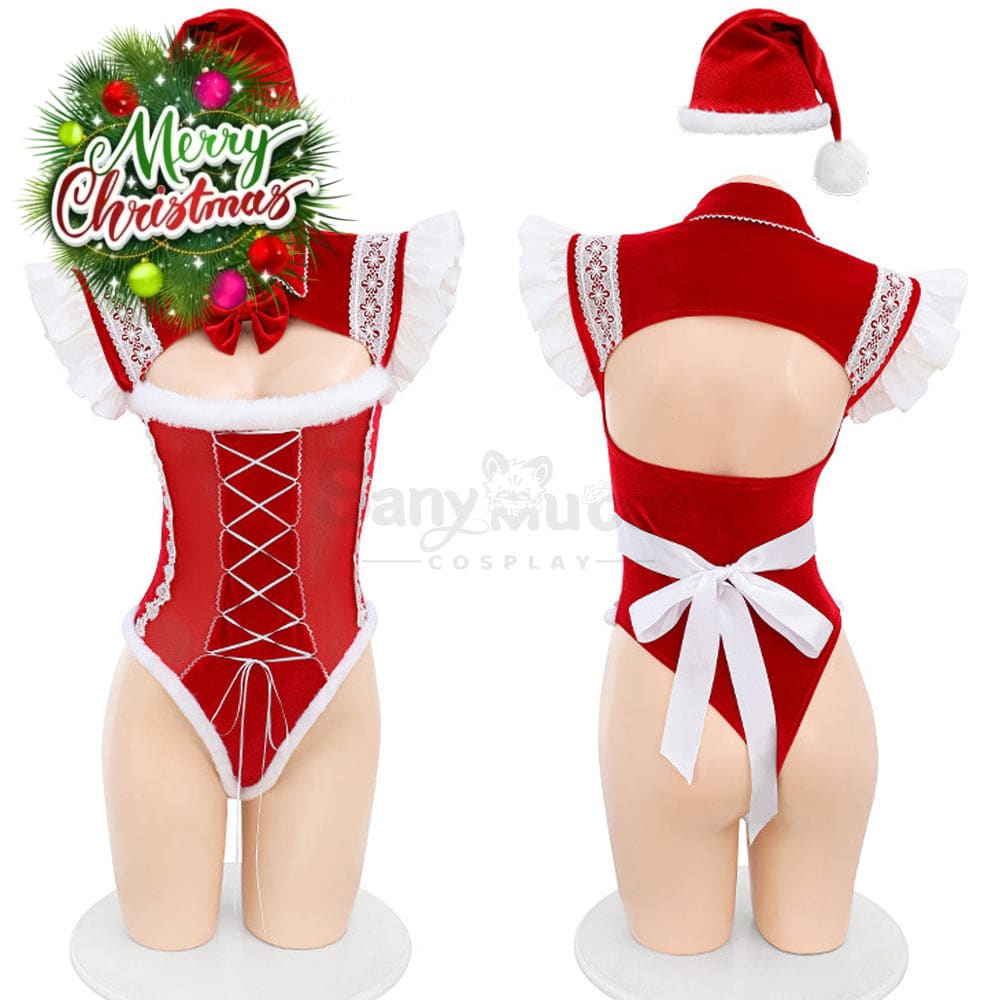 【In Stock】Sexy Cosplay Adult Plush Flying Shoulder Hidden Button Open Crotch Underwear Costume