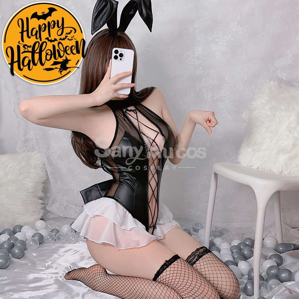 【In Stock】Sexy Cosplay Backless Tight Straps Bunny Girl Costume Costumes