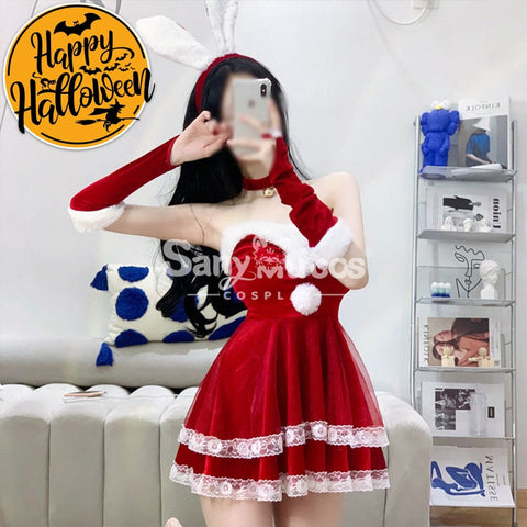 【In Stock】Sexy Cosplay Christmas Bunny Girl Dress Costume Second Edition Costumes