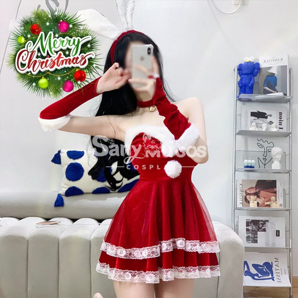 【In Stock】Sexy Cosplay Christmas Bunny Girl Dress Costume Second Edition Costumes