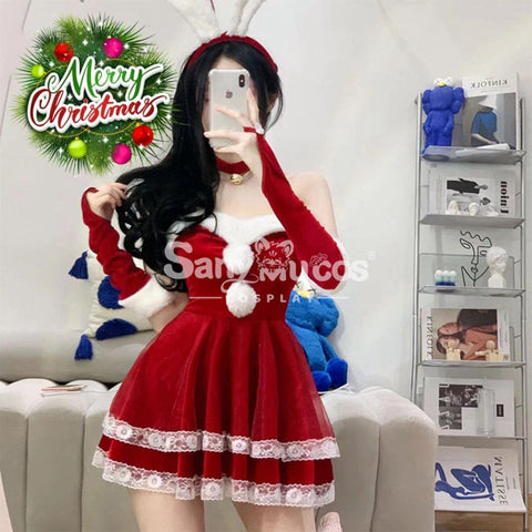 【In Stock】Sexy Cosplay Christmas Bunny Girl Dress Costume Second Edition Costumes