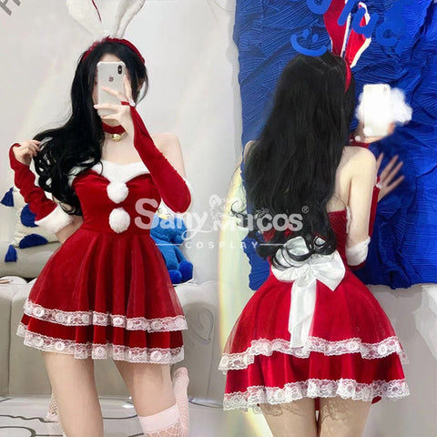 【In Stock】Sexy Cosplay Christmas Bunny Girl Dress Costume Second Edition Costumes