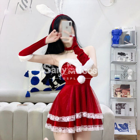 【In Stock】Sexy Cosplay Christmas Bunny Girl Dress Costume Second Edition Costumes