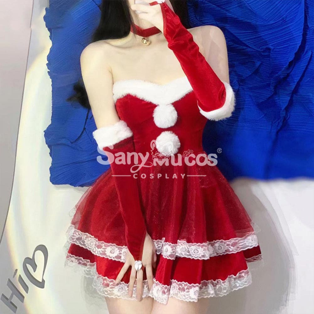 【In Stock】Sexy Cosplay Christmas Bunny Girl Dress Costume Second Edition Costumes