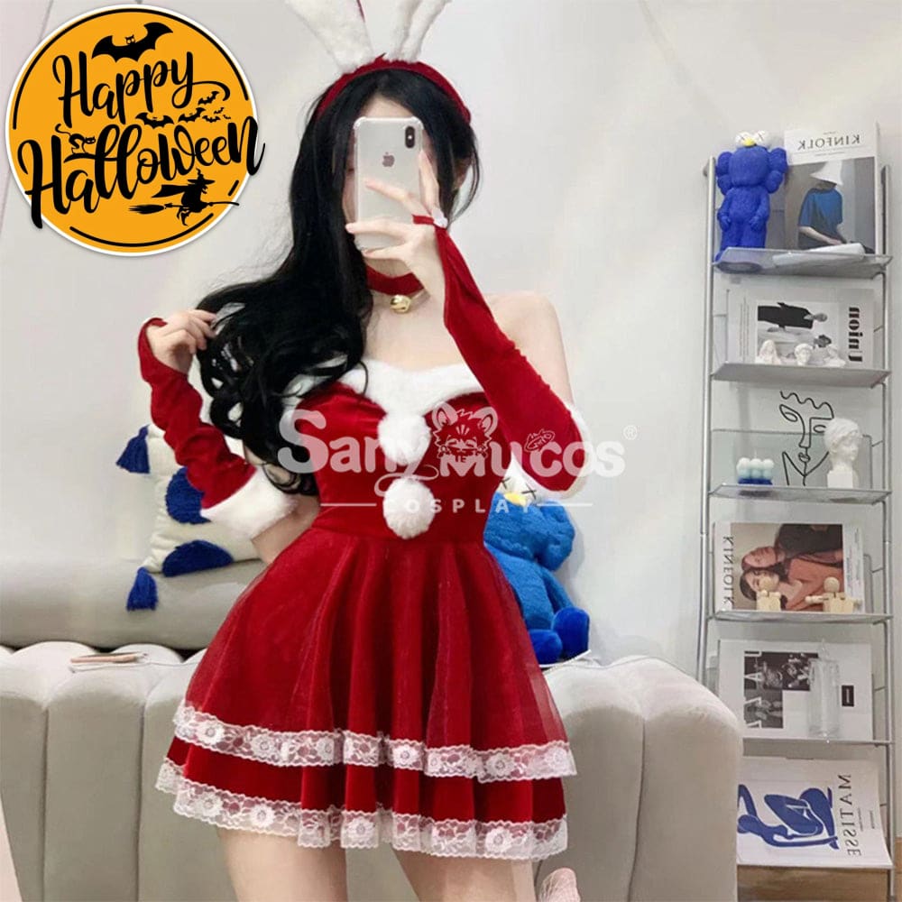 【In Stock】Sexy Cosplay Christmas Bunny Girl Dress Costume Second Edition Costumes