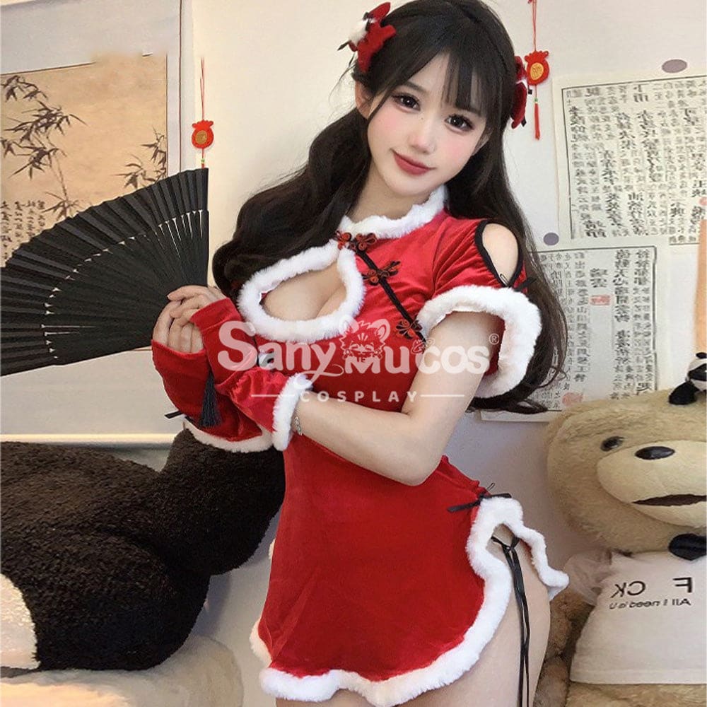 【In Stock】Sexy Cosplay Christmas Cheongsam Costume First Edition Costumes