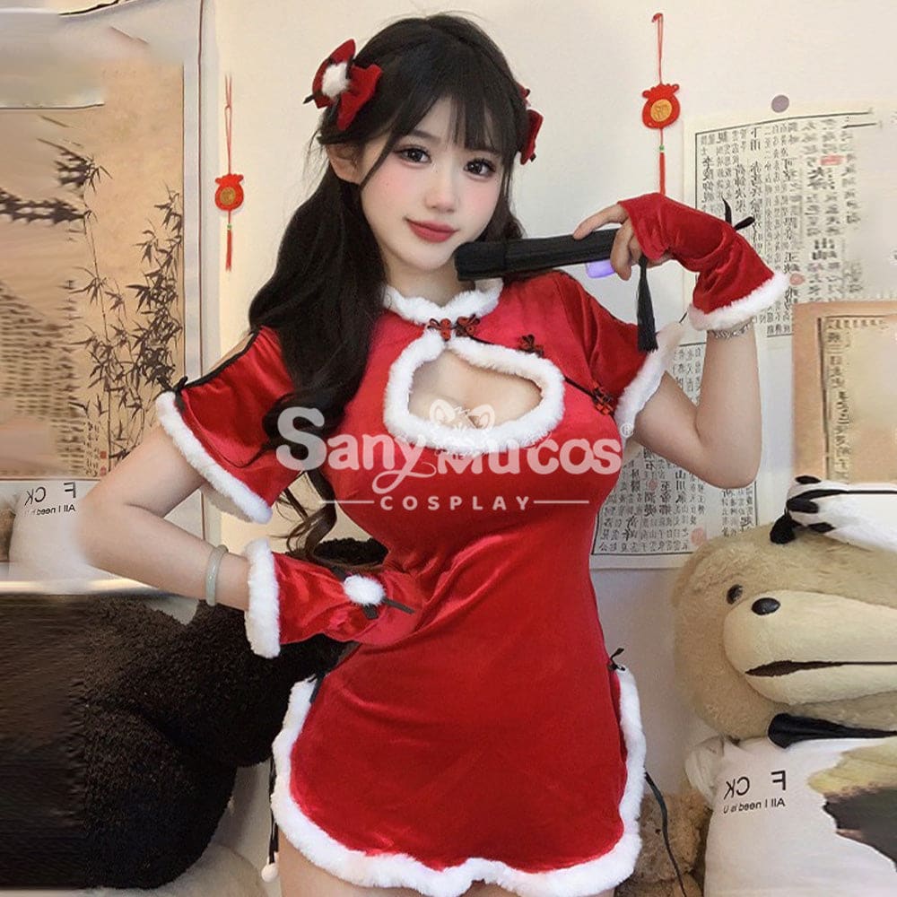 【In Stock】Sexy Cosplay Christmas Cheongsam Costume First Edition Costumes