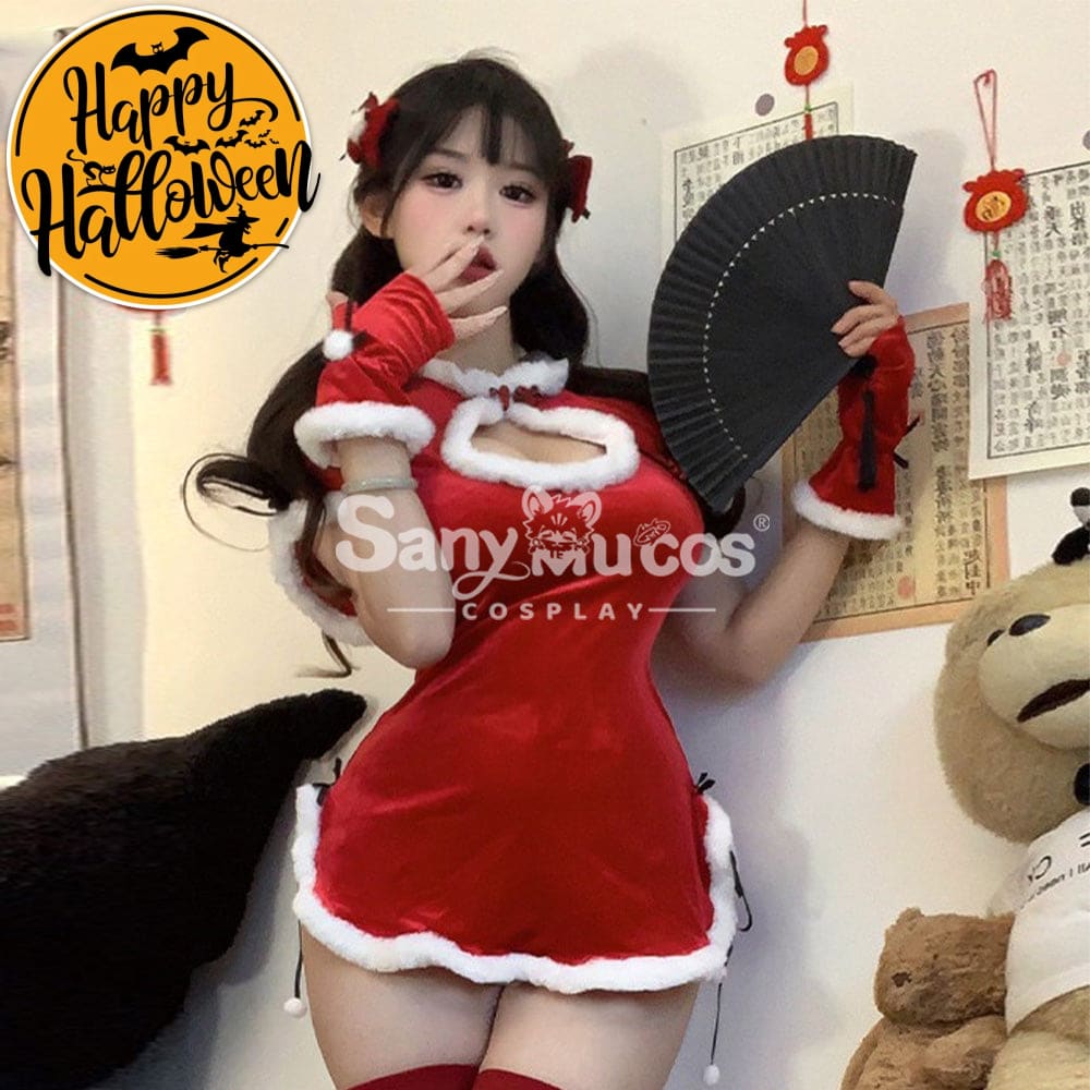 【In Stock】Sexy Cosplay Christmas Cheongsam Costume First Edition Costumes