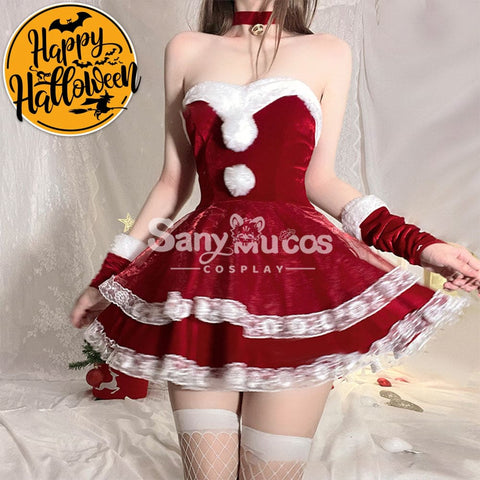 【In Stock】Sexy Cosplay Christmas Dress Costume Red / M Costumes