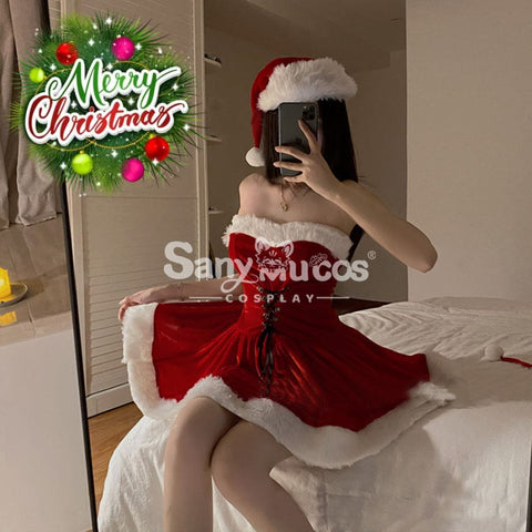 【In Stock】Sexy Cosplay Christmas Dress With Cape Costume Costumes