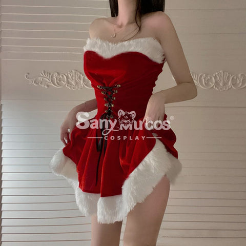 【In Stock】Sexy Cosplay Christmas Dress With Cape Costume Costumes