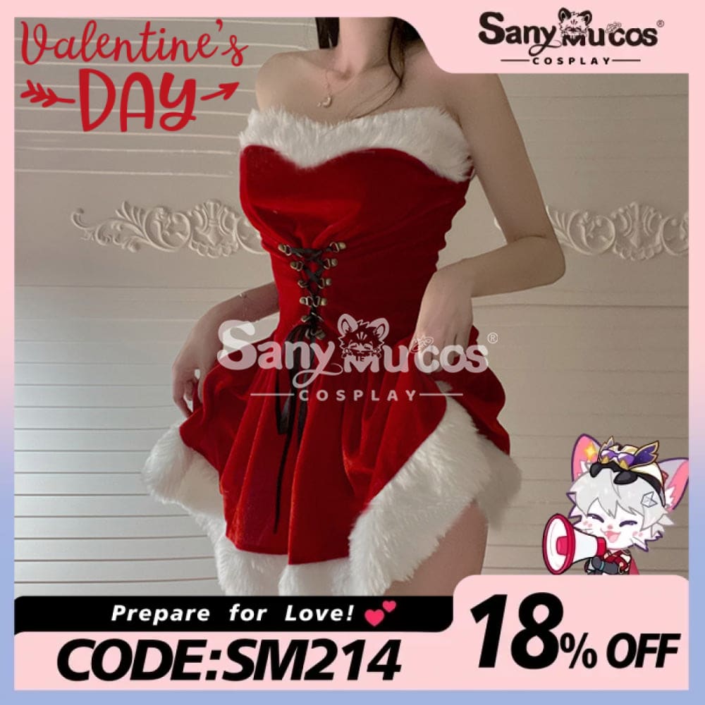 【In Stock】Sexy Cosplay Christmas Dress With Cape Costume Costumes