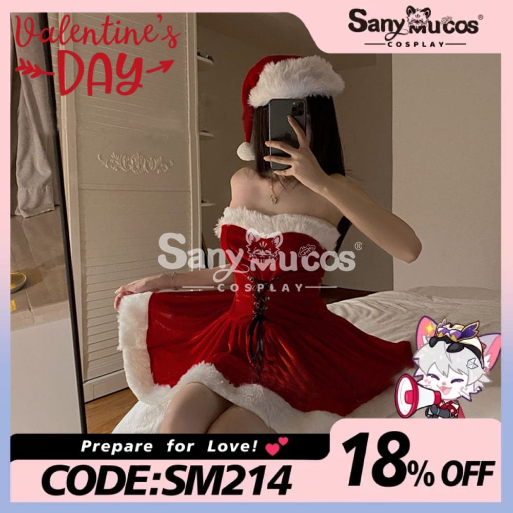 【In Stock】Sexy Cosplay Christmas Dress With Cape Costume Costumes