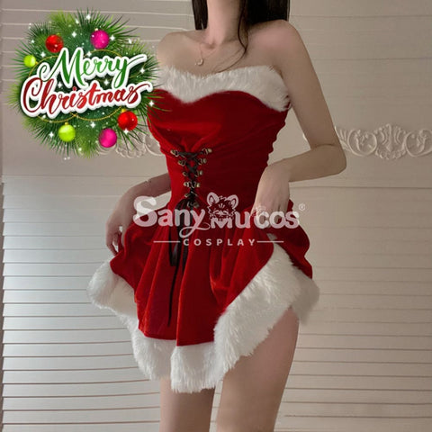 【In Stock】Sexy Cosplay Christmas Dress With Cape Costume Costumes