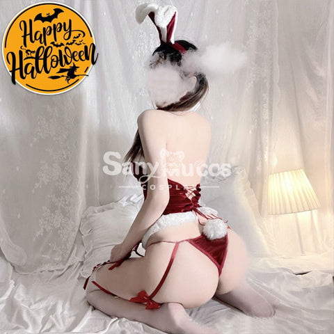 【In Stock】Sexy Cosplay Christmas Tube Top Costume Red Edition Costumes