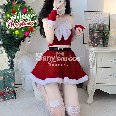 【In Stock】Sexy Cosplay Christmas Tube Top Dress Costume Costumes