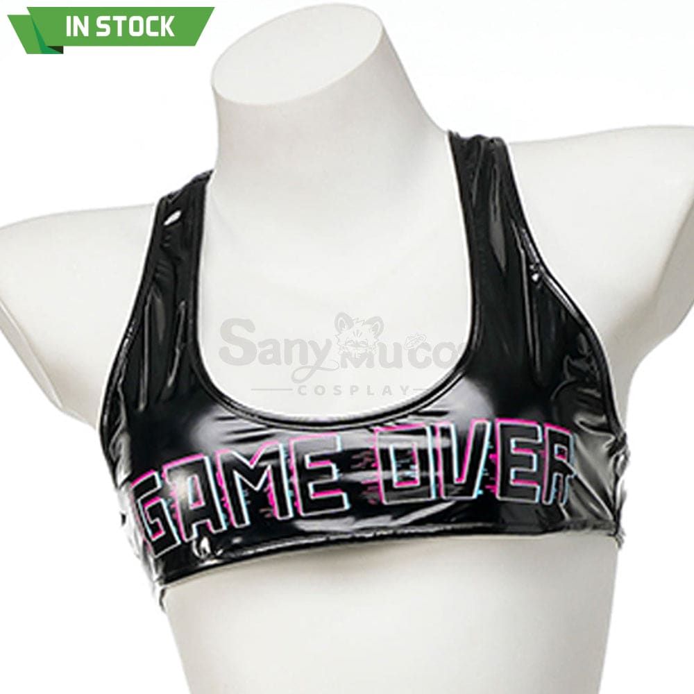 【In Stock】Sexy Cosplay Game Over Printing Lingerie Costume Costumes