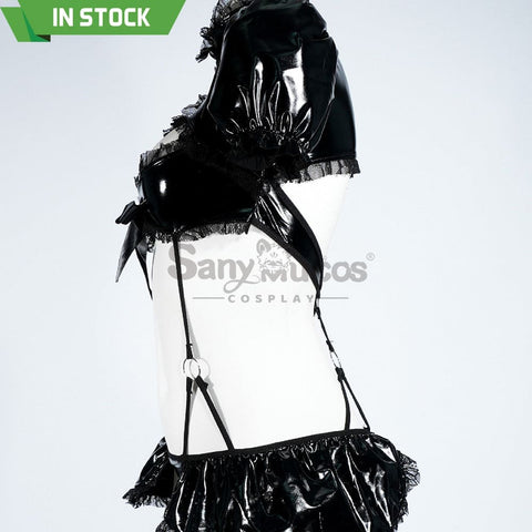 【In Stock】Sexy Cosplay Glossy Patent Leather Lingerie Costume Costumes