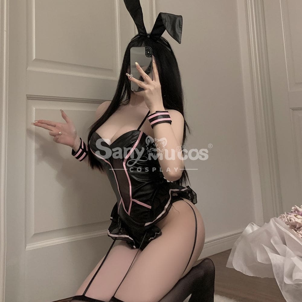 【In Stock】Sexy Cosplay Lingerie Queen Soft Fur Ball Bunny Girl Uniform Costume Costumes