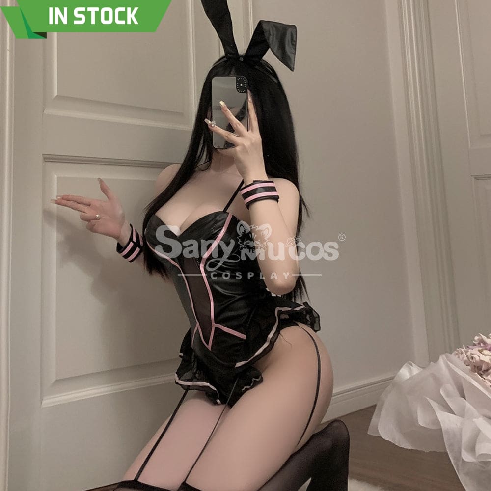 【In Stock】Sexy Cosplay Lingerie Queen Soft Fur Ball Bunny Girl Uniform Costume Costumes