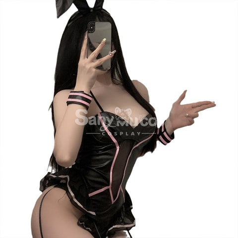 【In Stock】Sexy Cosplay Lingerie Queen Soft Fur Ball Bunny Girl Uniform Costume Costumes