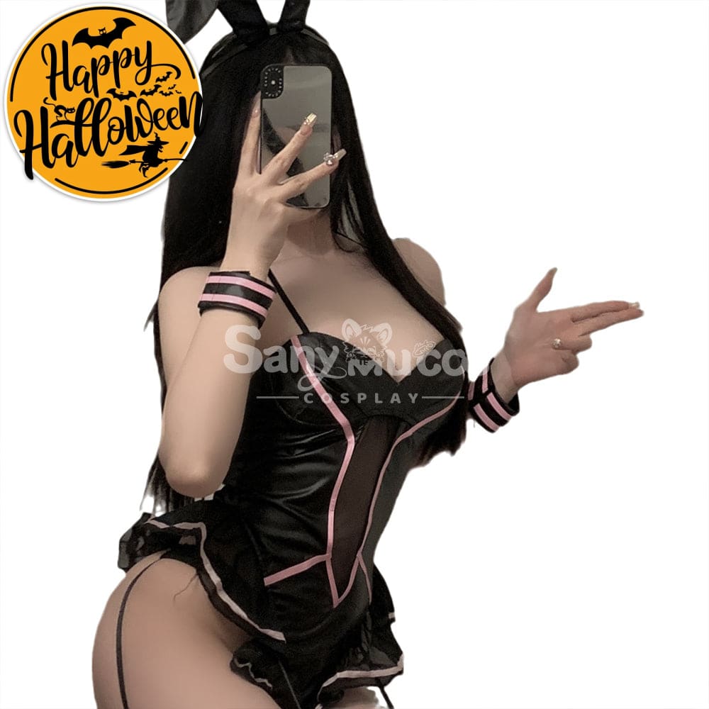 【In Stock】Sexy Cosplay Lingerie Queen Soft Fur Ball Bunny Girl Uniform Costume Costumes
