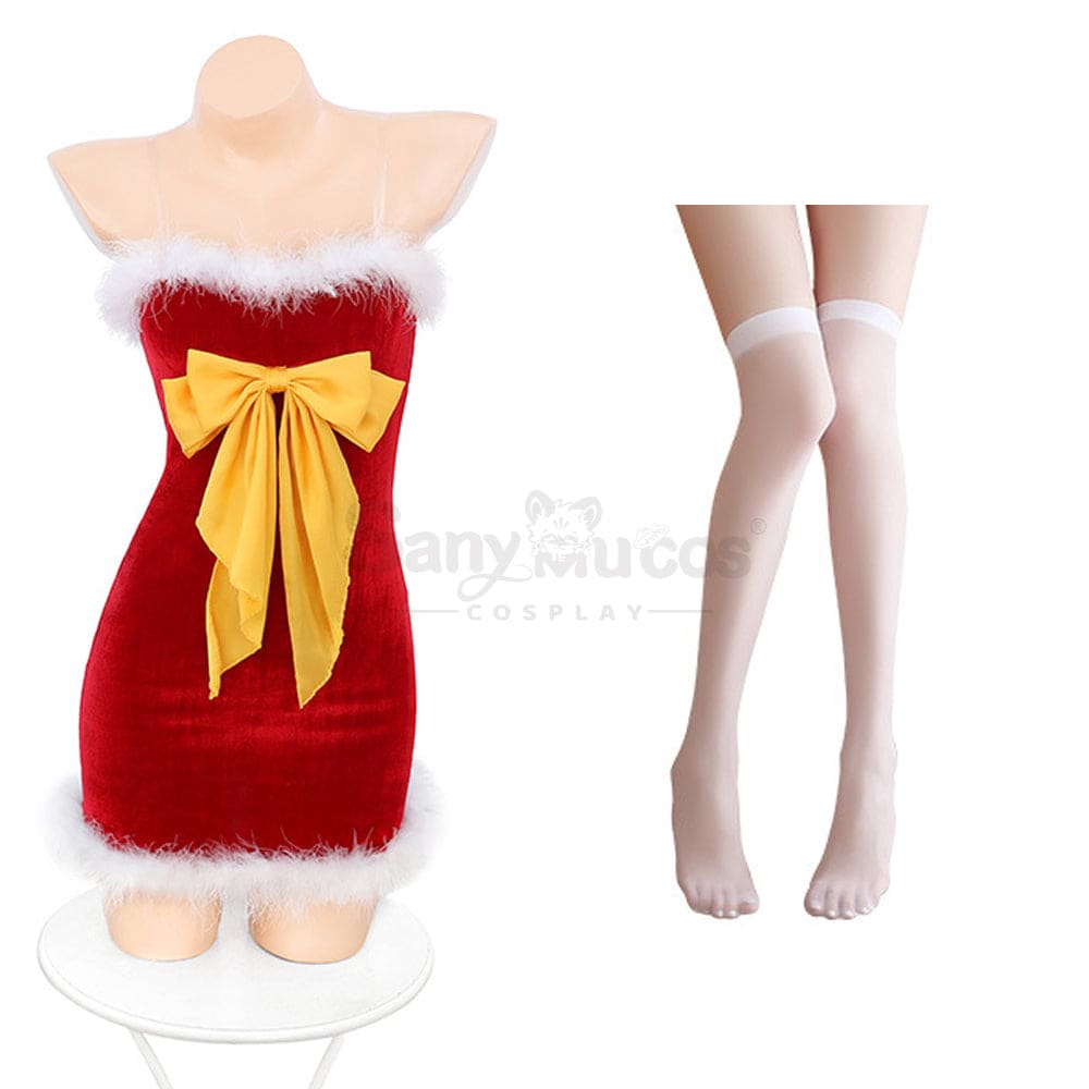 【In Stock】Sexy Cosplay New Year Bow Cloak Lingerie Uniform Costume Costumes