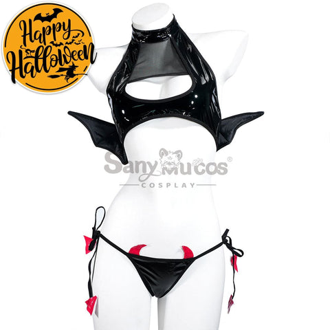 【In Stock】Sexy Cosplay Patent Leather Little Devil Lingerie Costume Costumes