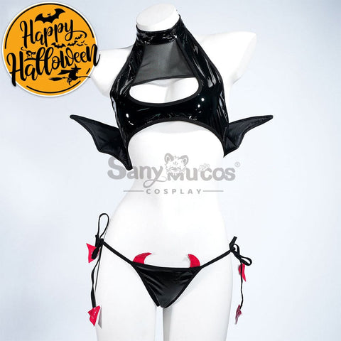 【In Stock】Sexy Cosplay Patent Leather Little Devil Lingerie Costume Costumes