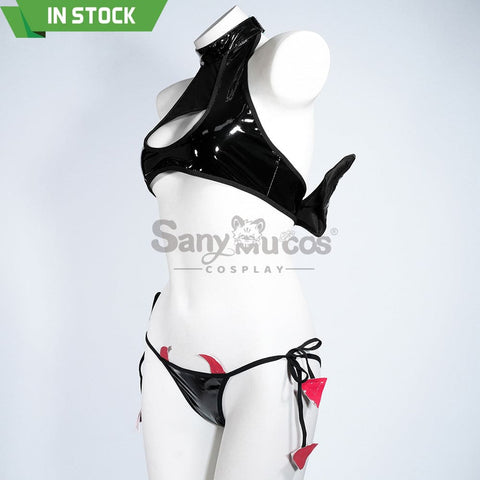 【In Stock】Sexy Cosplay Patent Leather Little Devil Lingerie Costume Costumes