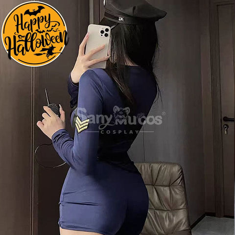 【In Stock】Sexy Cosplay Security Uniform With One-Piece Underwear Costume Costumes