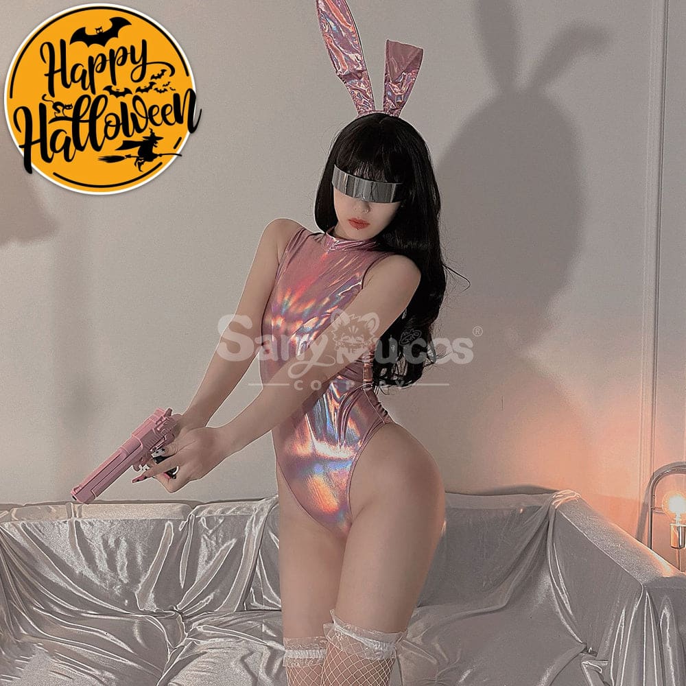 【In Stock】Sexy Cosplay Tight Crotchless One-Piece Bunny Girl Lingerie Suit Costume Costumes