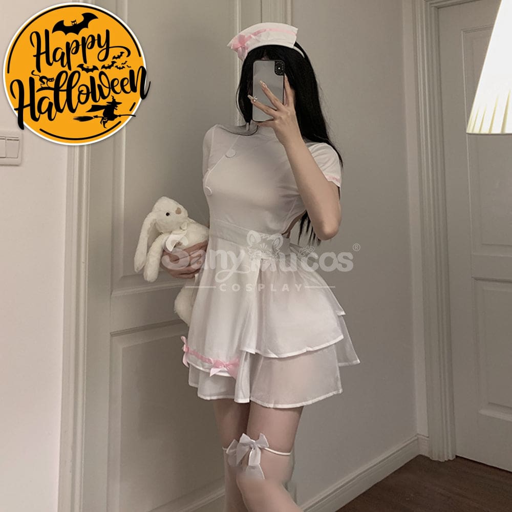 【In Stock】Sexy Cosplay Women Nightgown Nurse Uniform Costume Costumes