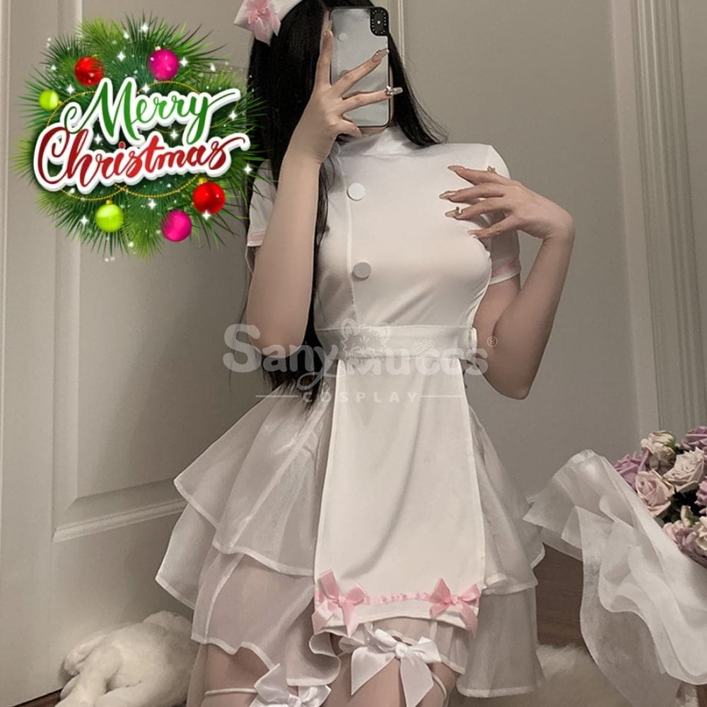 【In Stock】Sexy Cosplay Women Nightgown Nurse Uniform Costume Costumes