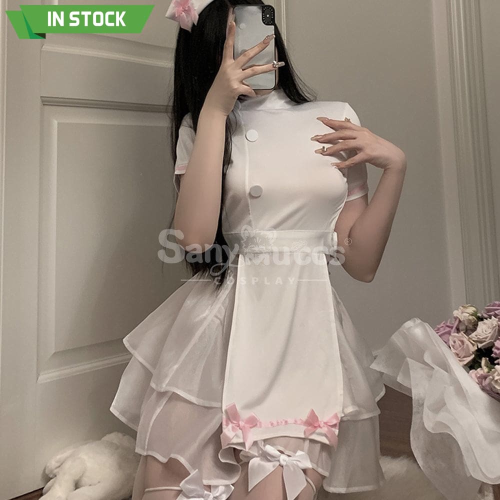 【In Stock】Sexy Cosplay Women Nightgown Nurse Uniform Costume Costumes