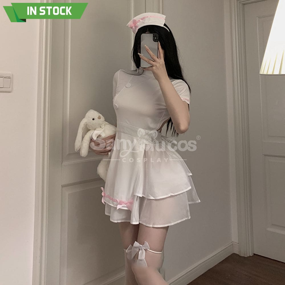 【In Stock】Sexy Cosplay Women Nightgown Nurse Uniform Costume Costumes