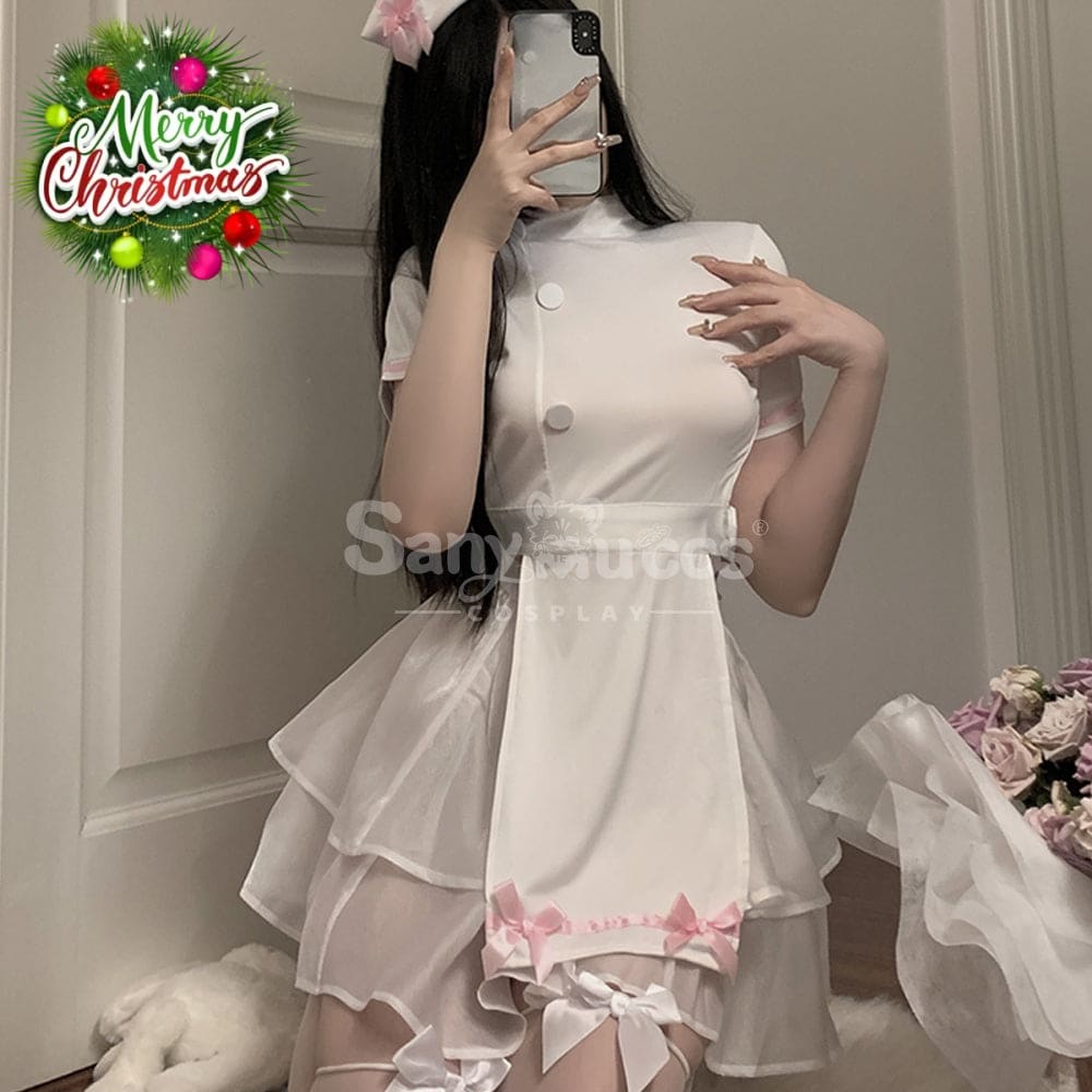 【In Stock】Sexy Cosplay Women Nightgown Nurse Uniform Costume Costumes