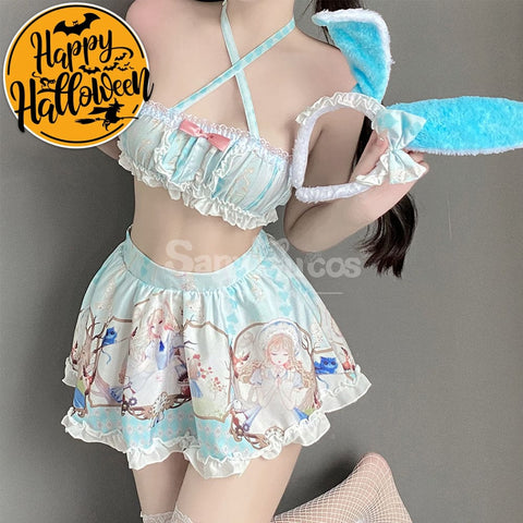 【In Stock】Sexy Cosplay Women’s Plush Three-Point Bunny Girl Lingerie Uniform Costume Costumes