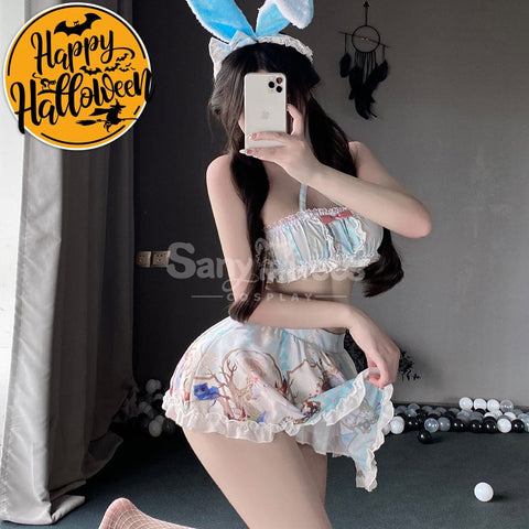 【In Stock】Sexy Cosplay Women’s Plush Three-Point Bunny Girl Lingerie Uniform Costume Costumes