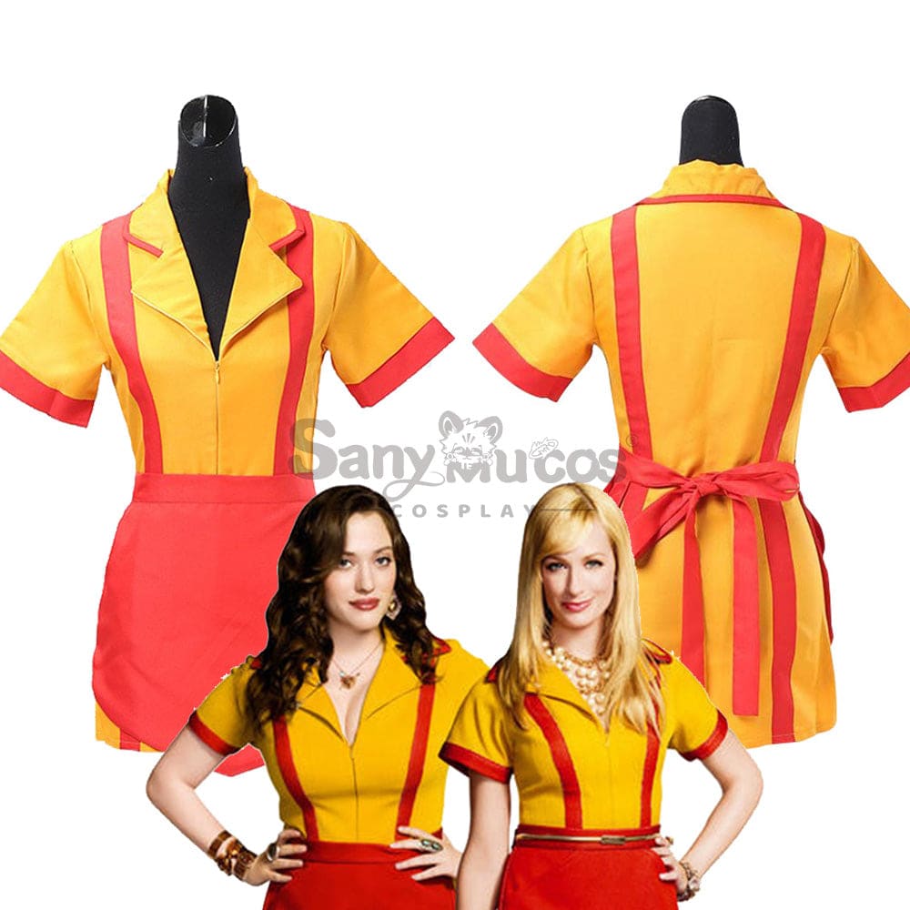 【In Stock】Tv Series 2 Broke Girls Cosplay Max & Caroline Costume Costumes